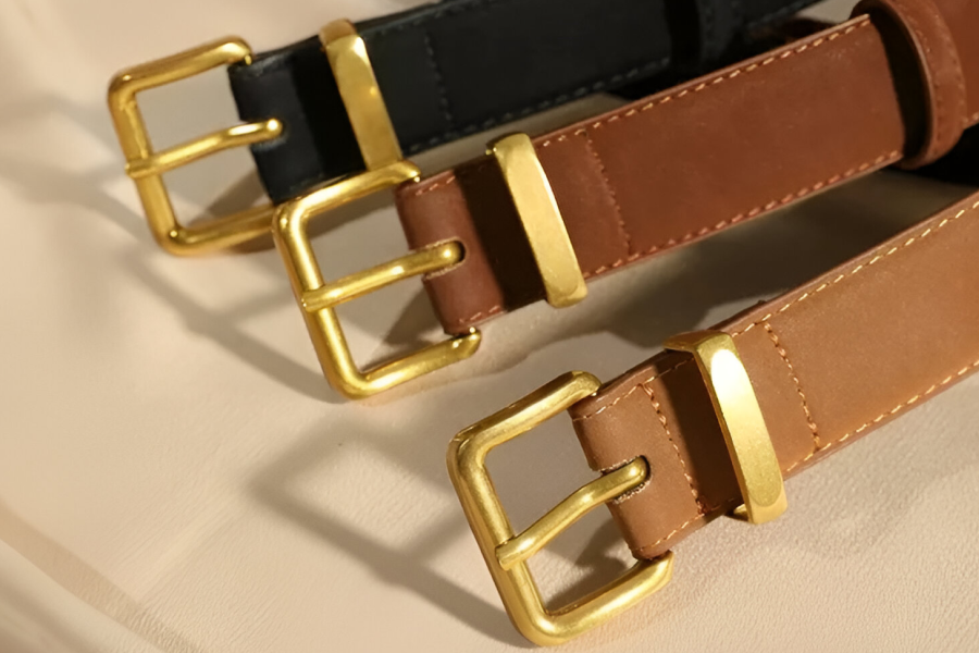 Black Suede Waist Belt